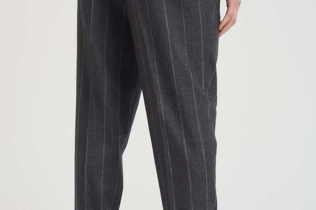 Abito uomo monopetto gessato grigio 2442+8364 535102 LUIGI BIANCHI 