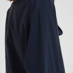 Blusa donna con fusciacca blu notte CACO 045 MAX MARA STUDIO 