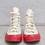 Converse x Comme des Garçons PLAY Chuck 70 High Red Sole K124 OFFWHITE COMME DES GARCON PLAY 