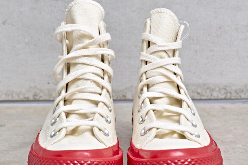 Converse x Comme des Garçons PLAY Chuck 70 High Red Sole K124 OFFWHITE COMME DES GARCON PLAY 