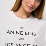 T-shirt donna Rudy girocollo bianca 11037 IVY1 ANINE BING 