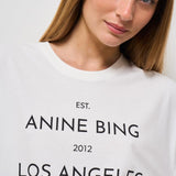T-shirt donna Rudy girocollo bianca 11037 IVY1 ANINE BING 