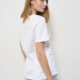 T-shirt donna girocollo bianca MA002 270 ELISABETTA FRANCHI 