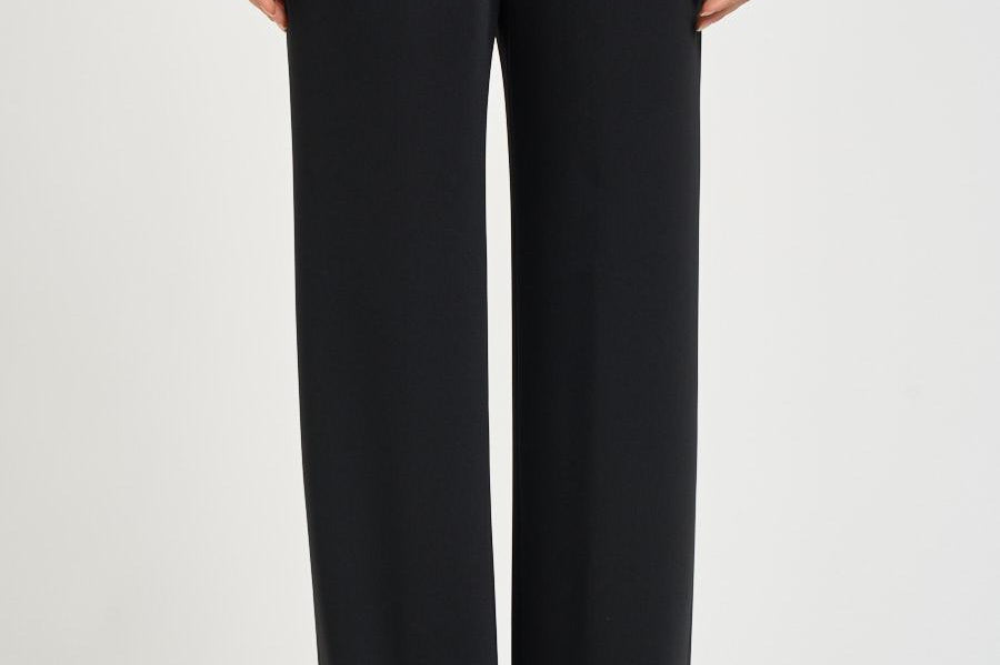 Pantalone donna satinato nero PT000008D 19859300 HERNO 