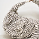 Borsa donna con strass argento YENNEFER SILVER BENEDETTA BRUZZICHES 