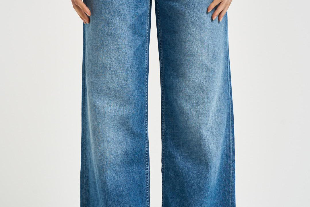 Jeans donna Rerun in denim blu 12488 1230HUF MOTHER 