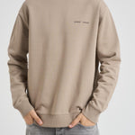 Felpa uomo girocollo tortora M00018103 ELEPHANTSKIN SAMSØE SAMSØE 
