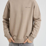 Felpa uomo girocollo tortora M00018103 ELEPHANTSKIN SAMSØE SAMSØE 