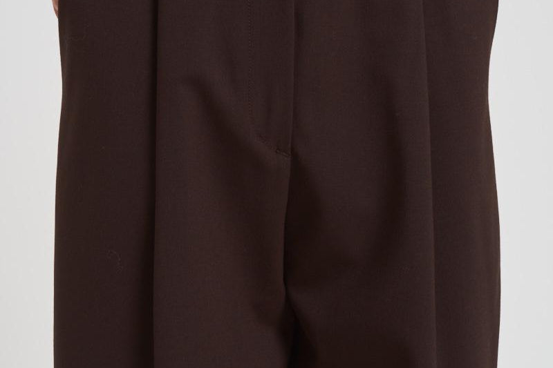 Pantaloni a gamba larga donna C3104 W0206BROWN THE LATEST 