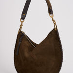 Borsa donna in suede Oskan soft zip marrone BF0066FB B2C06M50BZ ISABEL MARANT 