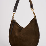 Borsa donna in suede Oskan soft zip marrone BF0066FB B2C06M50BZ ISABEL MARANT 
