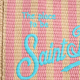Borsa donna Colette in paglia a righe rosa COLETTESTRAWN 00407L MC2 SAINT BARTH 
