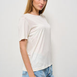 T-shirt donna girocollo bianca 25709 09 RRD 