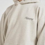 Felpa uomo con cappuccio grigio chiaro OCM41200 CREAMMARL REPRESENT 