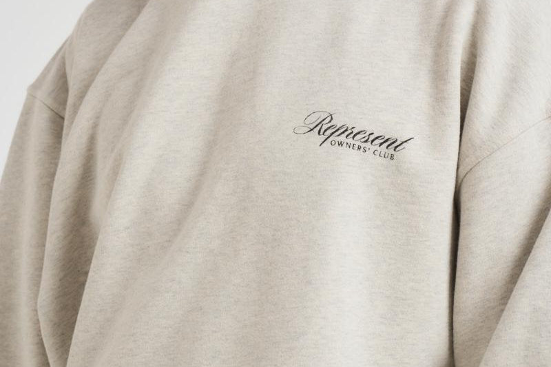 Felpa uomo con cappuccio grigio chiaro OCM41200 CREAMMARL REPRESENT 
