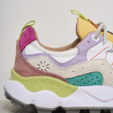 Sneakers donna Yamano 3 grigia 1I29 LIGHTLILACWHITE FLOWER MOUNTAIN 