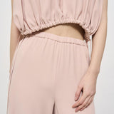 Top donna rosa cropped F5SS11 F47 LIVIANA CONTI 