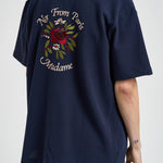 Camicia uomo manica corta blu SH247 CO264NY DROLE DE MONSIEUR 