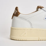 Sneakers Medalist Low donna bianche e animalier AULW HJ02 AUTRY 