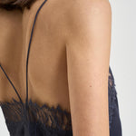 Top donna satinato blu NEWIN BLE0126S IRO 