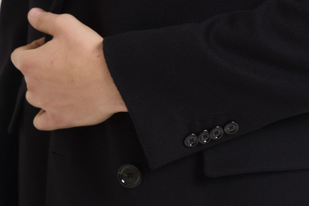 Cappotto uomo doppiopetto blu notte CN23222E CN65601999 LARDINI 