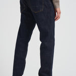 Jeans uomo gamba dritta in denim scuro COSMY 2849 TELA GENOVA 