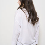 Maglia donna bianca scollo a V JV000015D 1000 HERNO 
