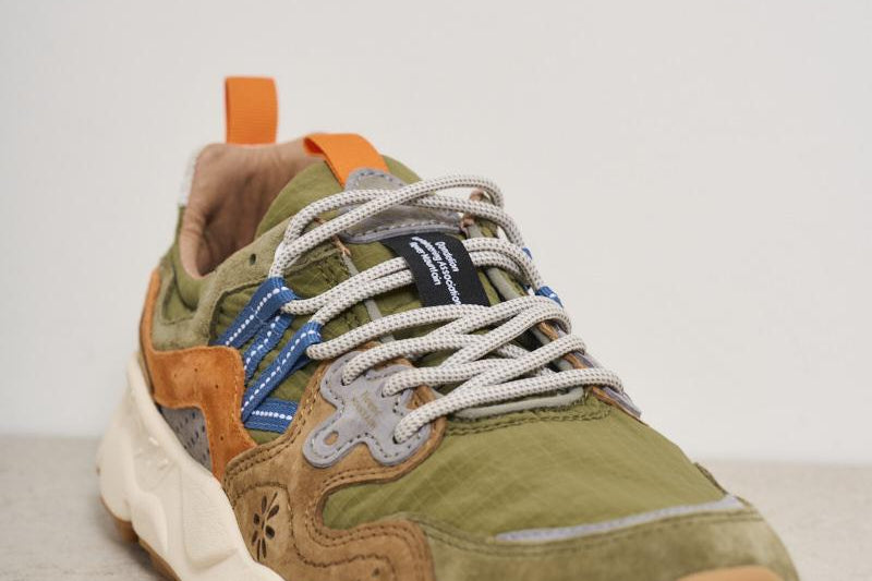 Sneakers uomo Yamano 3 verde 1F06 MILITAREBROWN FLOWER MOUNTAIN 