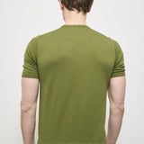 T-shirt uomo girocollo verde AU1020C 1005 ALPHA STUDIO 