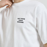 T-shirt uomo girocollo bianca TS203 CO002OPW DROLE DE MONSIEUR 