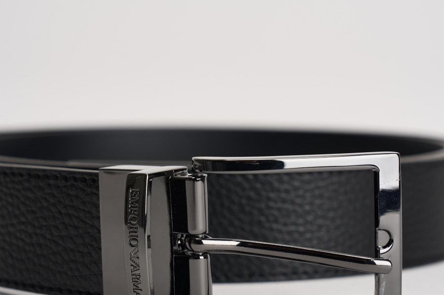 Cintura uomo in pelle nera Y4S195 YLO8J80741 EMPORIO ARMANI 