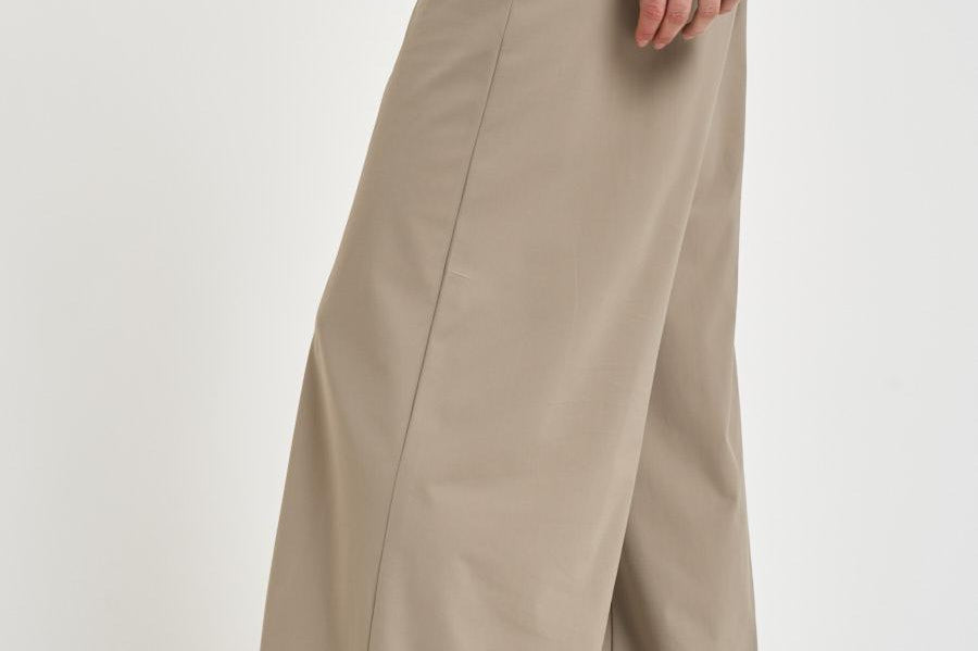 Pantalone donna gamba larga sabbia 26854 87TABACCO RRD 