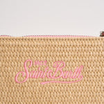 Pochette donna Parisienne Mini beige e rosa PARISIENNEMINISTRAW 00415L MC2 SAINT BARTH 