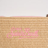 Pochette donna Parisienne Mini beige e rosa PARISIENNEMINISTRAW 00415L MC2 SAINT BARTH 