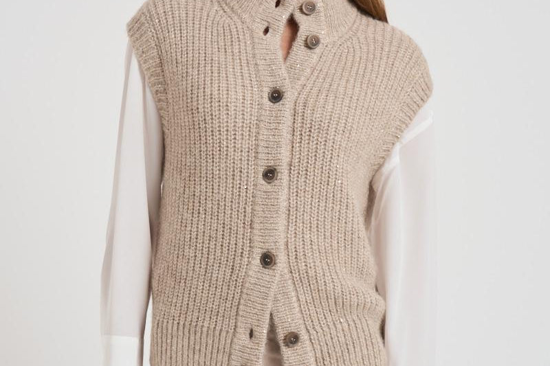 Cardigan in maglia donna A93127F03 47A PESERICO 