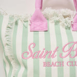 Borsa donna Colette a righe verde COLETTE 03756H MC2 SAINT BARTH 