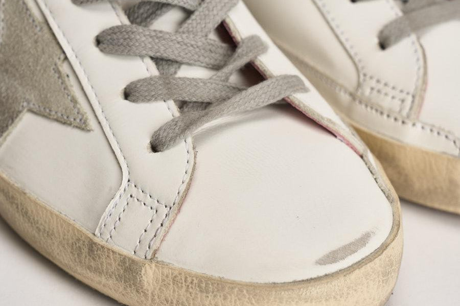 Sneakers donna Super Star bianche e rosa GWF00102 F00256910914 GOLDEN GOOSE 