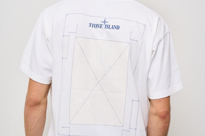 T-shirt uomo girocollo bianca 21002RC S0137V0001 STONE ISLAND 