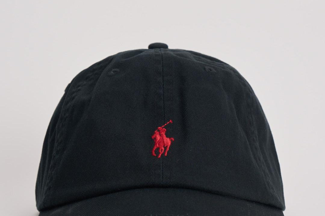 Cappello uomo baseball nero con logo rosso 710548524 012 RALPH LAUREN 