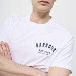 T-shirt uomo girocollo bianca MTS0502 WH11 BARBOUR 