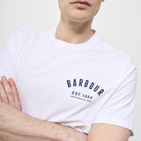 T-shirt uomo girocollo bianca MTS0502 WH11 BARBOUR 