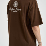 T-shirt uomo girocollo marrone 710A13265 004 RALPH LAUREN 