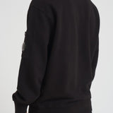 Felpa uomo gircollo nera SS718A 006372G999 CP COMPANY 