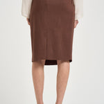 Gonna donna longuette marrone 106449A2W6 EDWENAL78 PINKO 