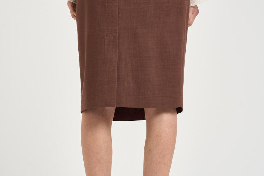 Gonna donna longuette marrone 106449A2W6 EDWENAL78 PINKO 