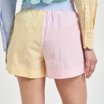 Shorts donna a righe multicolor MEA002 MIX MC2 SAINT BARTH 