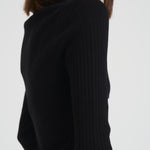 Polo donna in misto viscosa nero 31961 1433 FILIPPA K 