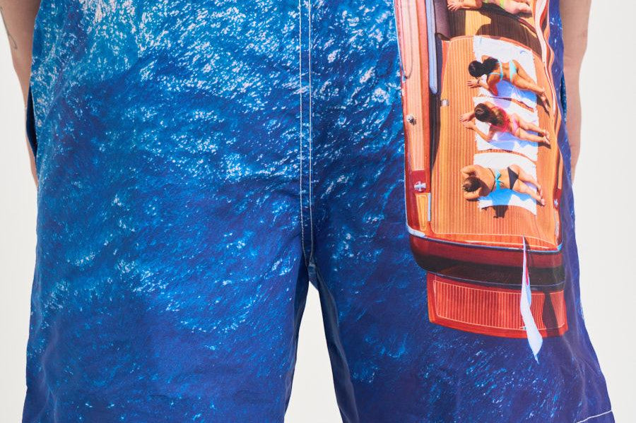 Costume uomo con stampa mare RDBOATVINTAGELIFE 61 MC2 SAINT BARTH 