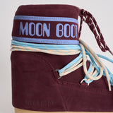 Stivale donna Icon Low Suede Burgundy 1409670 D013BURGUNDY MOON BOOT 