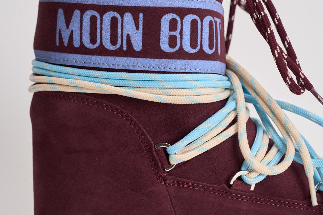 Stivale donna Icon Low Suede Burgundy 1409670 D013BURGUNDY MOON BOOT 